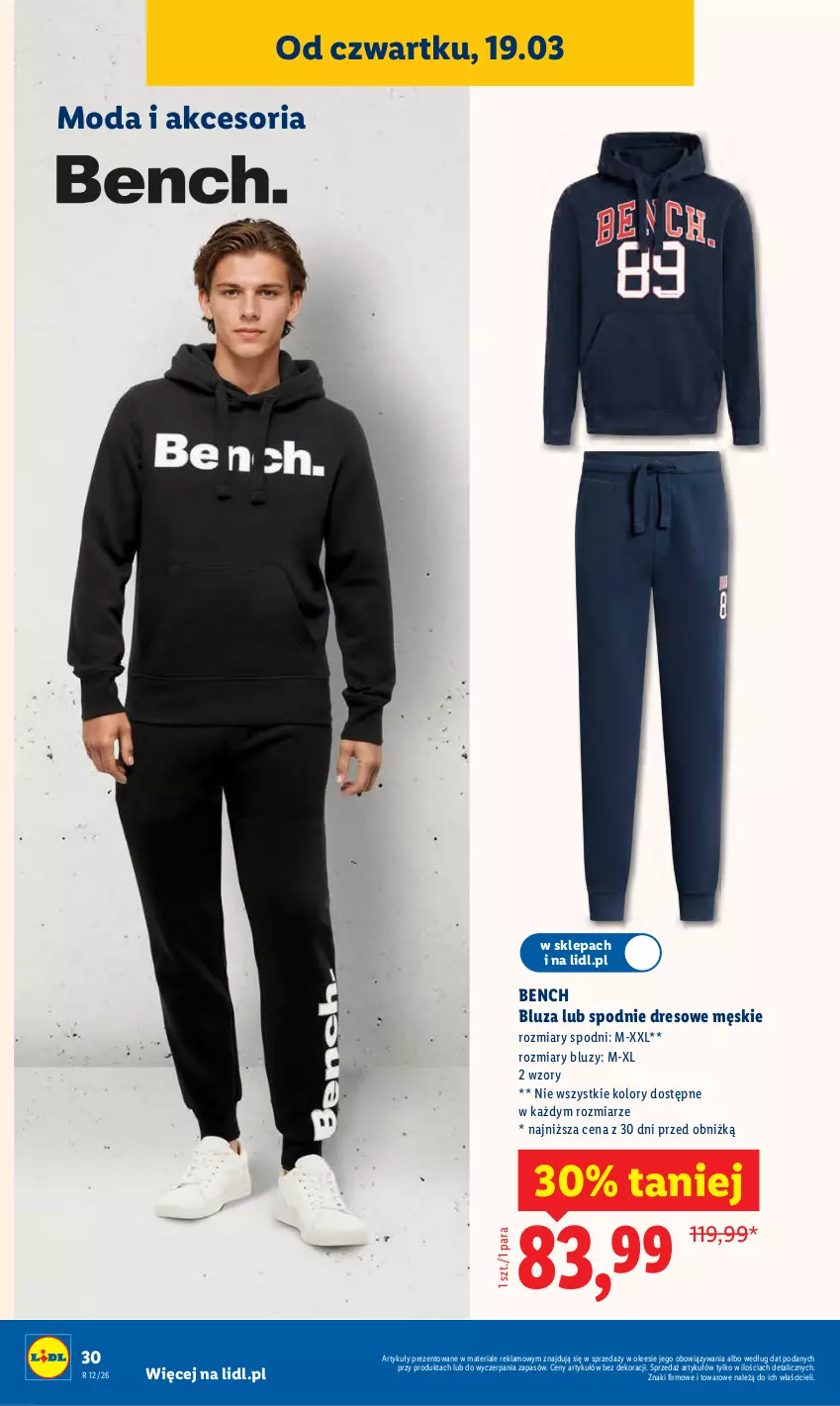 Gazetka promocyjna Lidl - Oferta ważna od 16.03 - ważna 16.03 do 21.03.2026 - strona 38 - produkty: Bluza, Dres, Moda, Spodnie, Spodnie dresowe