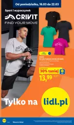 Gazetka promocyjna Lidl - Oferta ważna od 16.03 - Gazetka - ważna od 21.03 do 21.03.2026 - strona 24 - produkty: Por, Kosz, Koszulka, Sport, Koszulka funkcyjna
