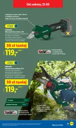 Gazetka promocyjna Lidl - Oferta ważna od 16.03 - Gazetka - ważna od 21.03 do 21.03.2026 - strona 51 - produkty: Parkside, Ser, Walizka, Sekator, Wkręt, Olej, Akumulator