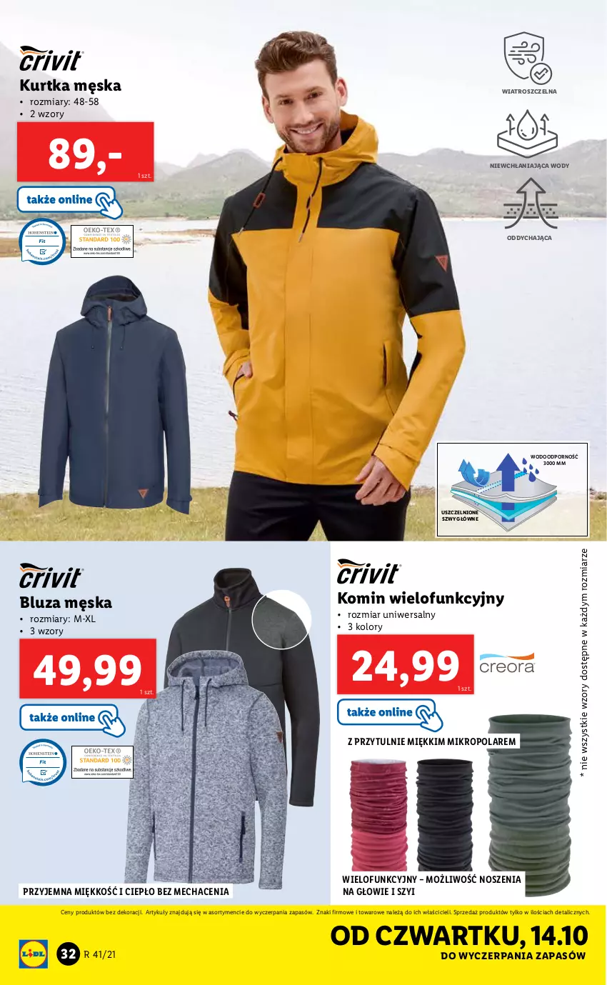 Gazetka promocyjna Lidl - GAZETKA - ważna 11.10 do 17.10.2021 - strona 32 - produkty: Bluza, Kurtka, Por