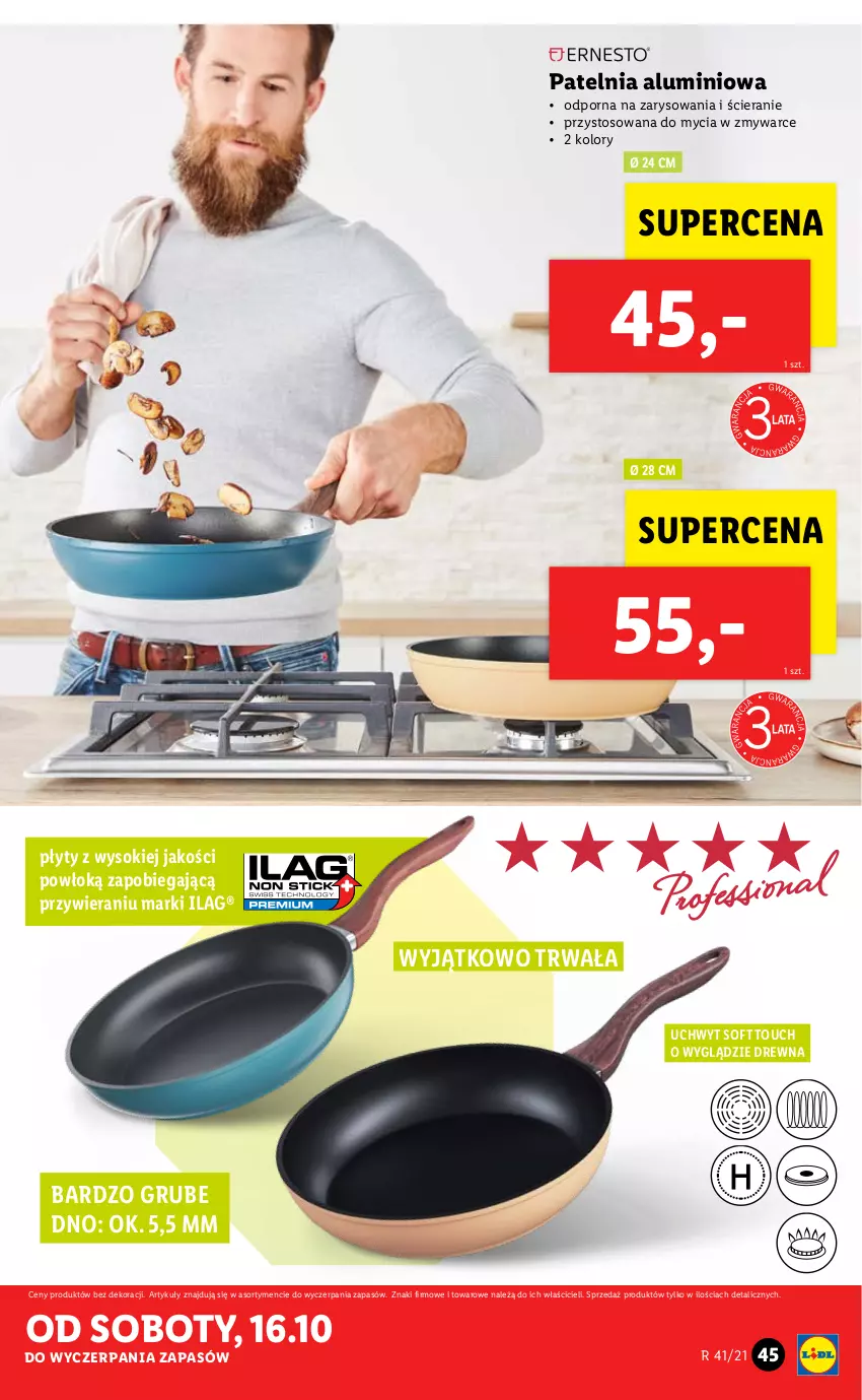 Gazetka promocyjna Lidl - GAZETKA - ważna 11.10 do 17.10.2021 - strona 45 - produkty: Patelnia, Por, Sok