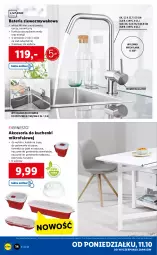 Gazetka promocyjna Lidl - GAZETKA - Gazetka - ważna od 17.10 do 17.10.2021 - strona 14 - produkty: Makaron, Zlew, Zlewozmywak, Kosz, LANA, Talerz, Bateria, Kubek, Kuchenki mikrofalowe, Fa