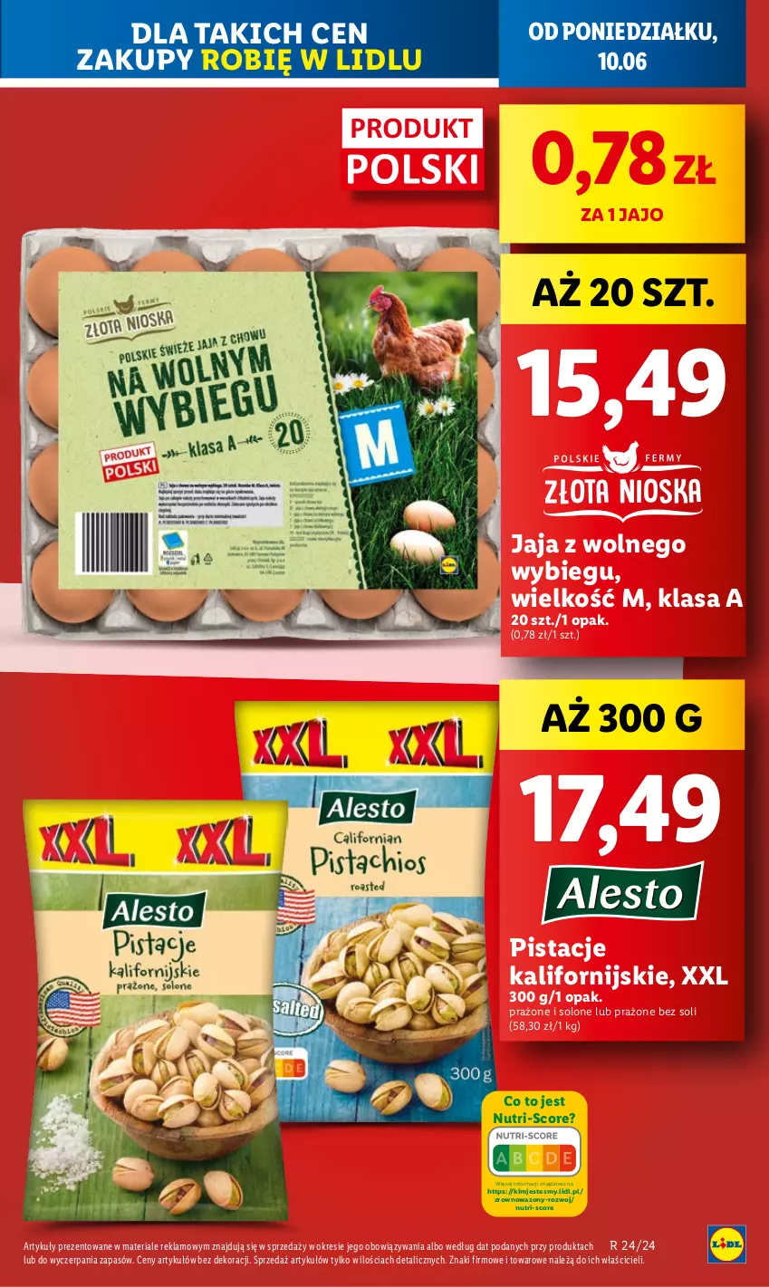 Gazetka promocyjna Lidl - GAZETKA - ważna 10.06 do 12.06.2024 - strona 11 - produkty: Jaja, Jaja z wolnego wybiegu, Pistacje, Wazon