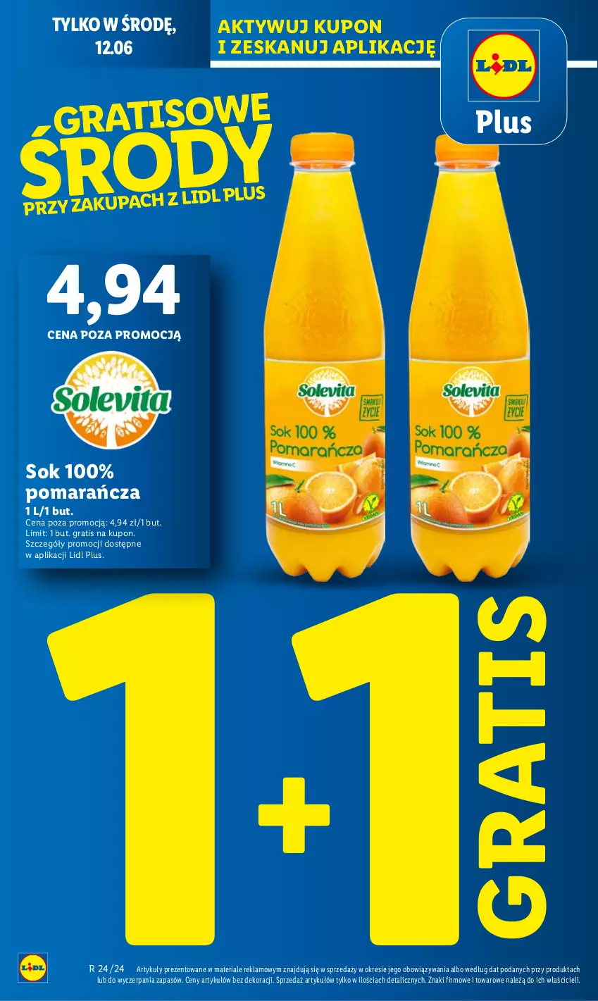 Gazetka promocyjna Lidl - GAZETKA - ważna 10.06 do 12.06.2024 - strona 14 - produkty: Gra, Sok