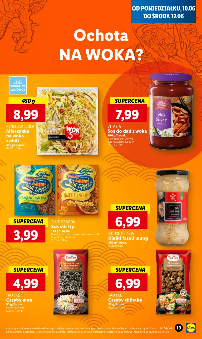 Gazetka promocyjna Lidl - GAZETKA - ważna 10.06 do 12.06.2024 - strona 23 - produkty: Fa, Fasoli mung, Gra, Grzyby, Grzyby mun, Grzyby shiitake, House of Asia, Kiełki, Panga, Sos