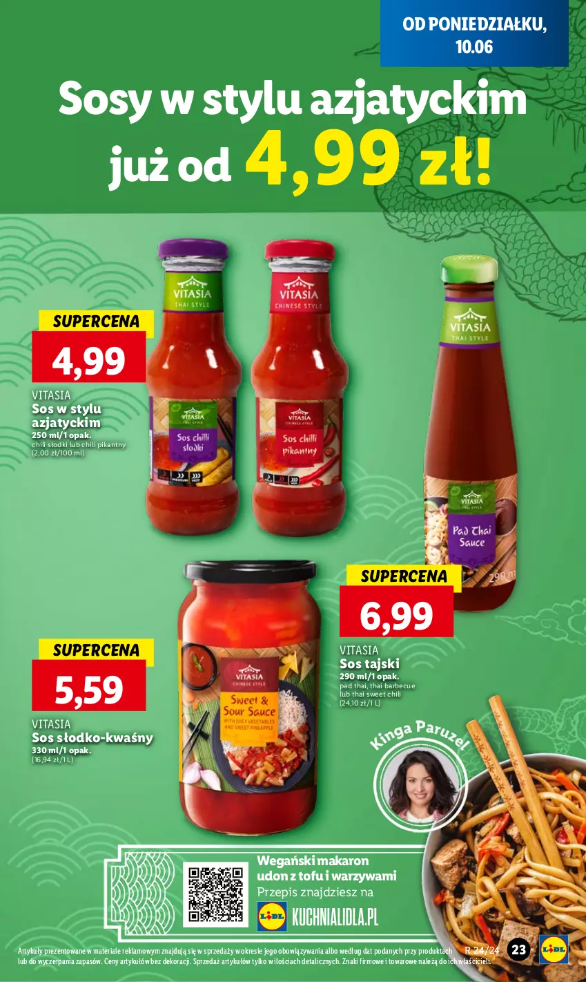 Gazetka promocyjna Lidl - GAZETKA - ważna 10.06 do 12.06.2024 - strona 27 - produkty: Makaron, Sos, Sos tajski, Tofu, Warzywa