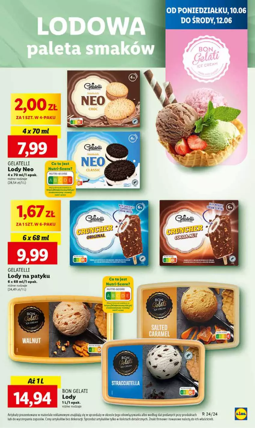 Gazetka promocyjna Lidl - GAZETKA - ważna 10.06 do 12.06.2024 - strona 45 - produkty: Lody