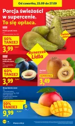 Gazetka promocyjna Lidl - GAZETKA - Gazetka - ważna od 27.09 do 27.09.2025 - strona 16 - produkty: Por, Kiwi, Gruszki, Mango