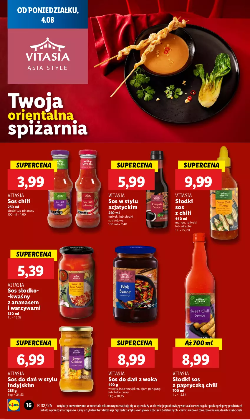 Gazetka promocyjna Lidl - GAZETKA - ważna 04.08 do 06.08.2025 - strona 20 - produkty: Ananas, Mango, Panga, Sos, Sos sojowy, Warzywa