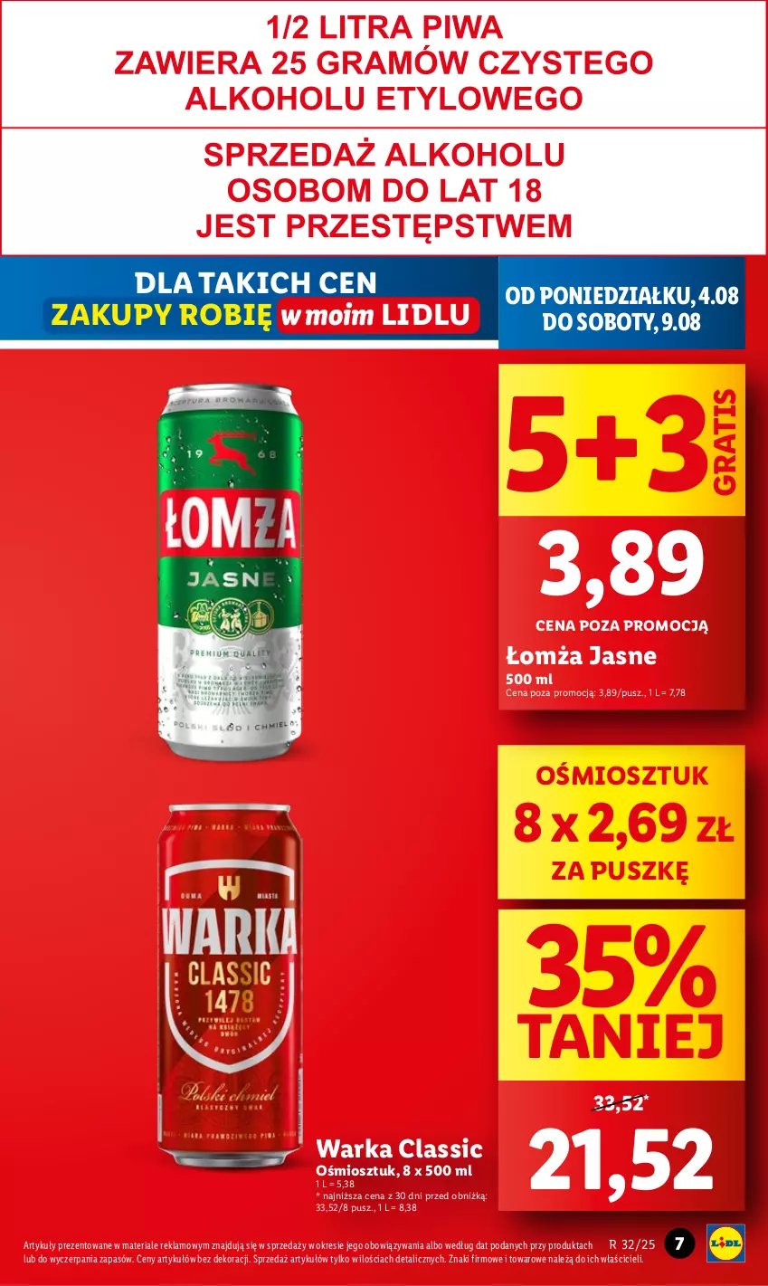 Gazetka promocyjna Lidl - GAZETKA - ważna 04.08 do 06.08.2025 - strona 7 - produkty: Gra, Warka