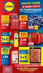 Gazetka promocyjna Lidl - GAZETKA - Gazetka - ważna od 06.08 do 06.08.2025 - strona 1 - produkty: Mięso mielone, Mięso mielone z łopatki wieprzowej, Gra, Papryka czerwona, Papryka, Coca-Cola, Wazon, Pilos, Olej rzepakowy, Olej, Mięso, Mleko
