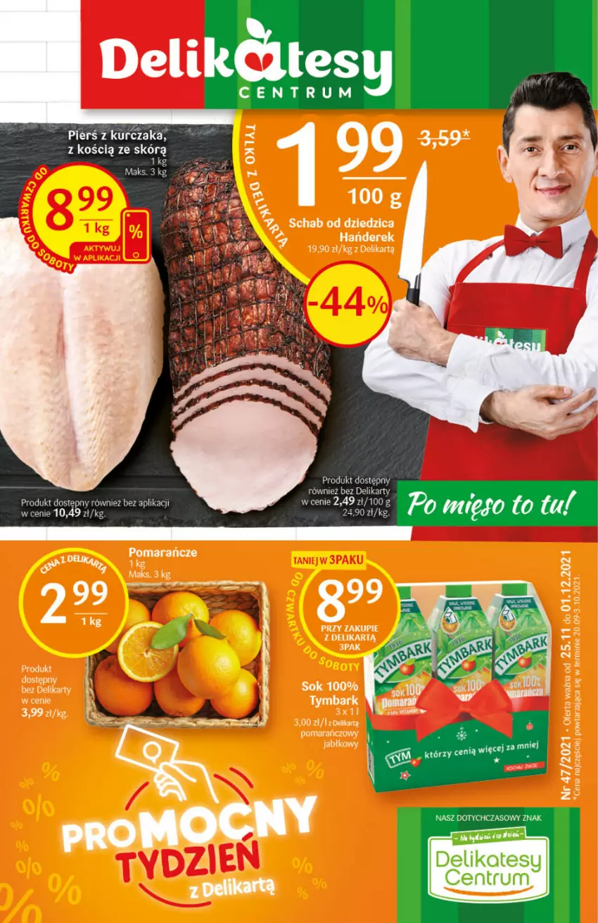 Gazetka promocyjna Delikatesy Centrum - Gazetka DC47 n. fresh - ważna 25.11 do 01.12.2021 - strona 1 - produkty: Kurczak, Rum, Wanna