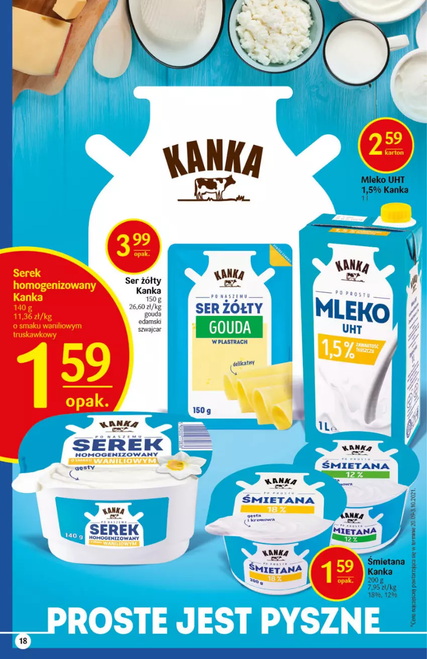 Gazetka promocyjna Delikatesy Centrum - Gazetka DC47 n. fresh - ważna 25.11 do 01.12.2021 - strona 18 - produkty: Edam, Gouda, Mleko, Ser, Serek, Serek homogenizowany