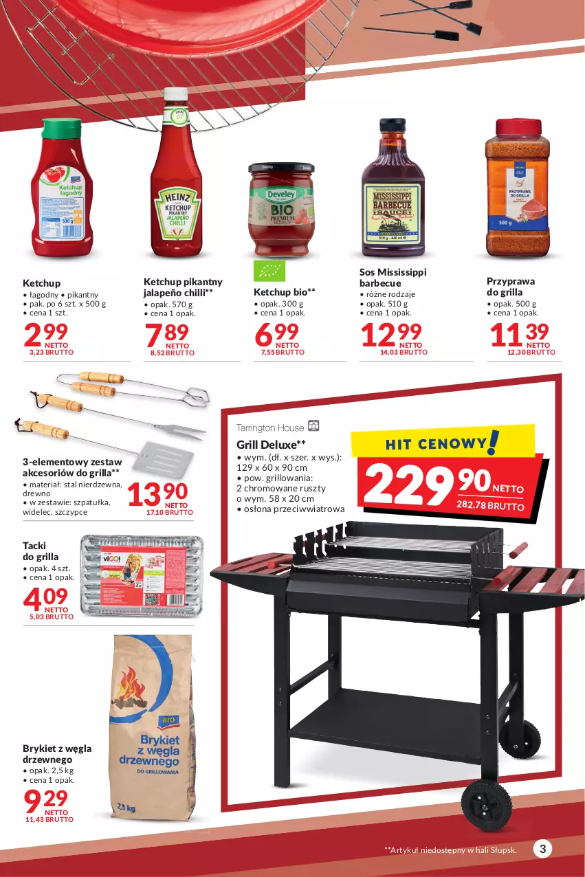 Gazetka promocyjna Makro - [Oferta promocyjna] Artykuły spożywcze i przemysłowe - ważna 26.07 do 08.08.2022 - strona 3 - produkty: Grill, Ketchup, Sos, Szczypce, Szpatułka, Widelec