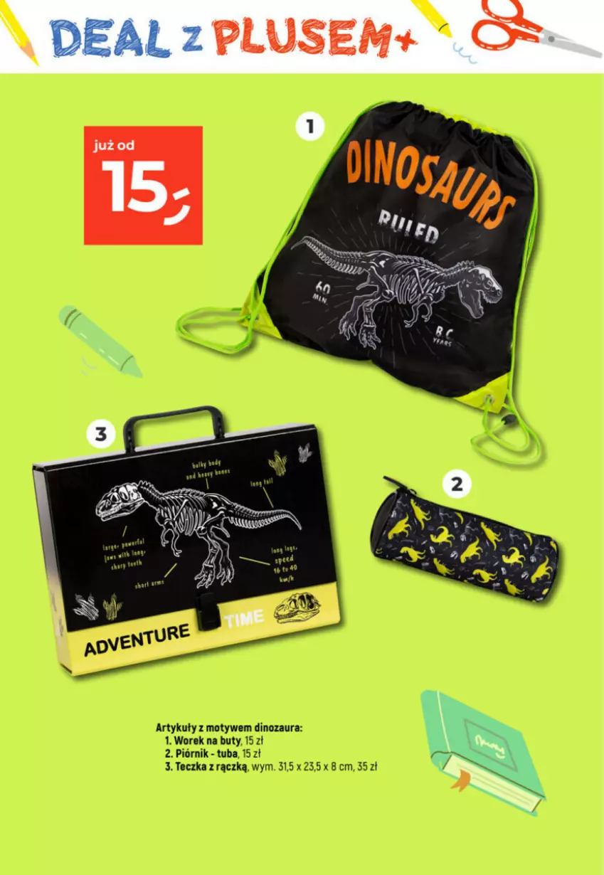 Gazetka promocyjna Dealz - ważna 10.08 do 16.08.2023 - strona 14 - produkty: Buty, Dinozaur, Piórnik