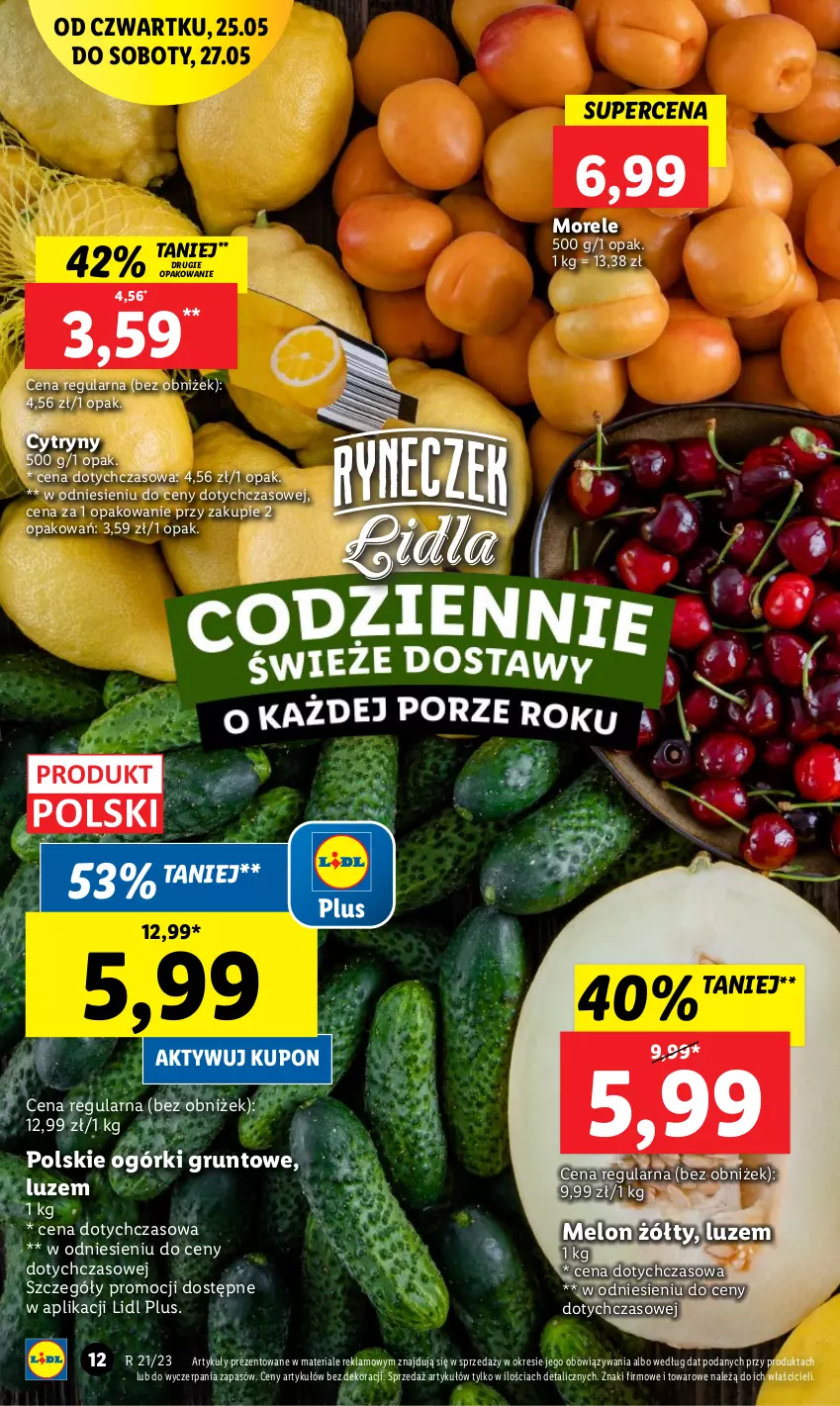 Gazetka promocyjna Lidl - GAZETKA - ważna 25.05 do 27.05.2023 - strona 14 - produkty: Cytryny, Grunt, Melon