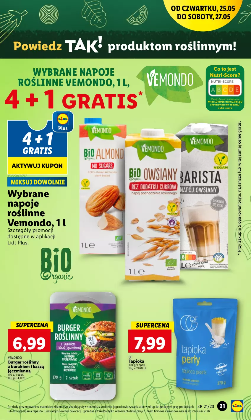 Gazetka promocyjna Lidl - GAZETKA - ważna 25.05 do 27.05.2023 - strona 23 - produkty: Buraki, Burger, Gra, Napoje, Wazon