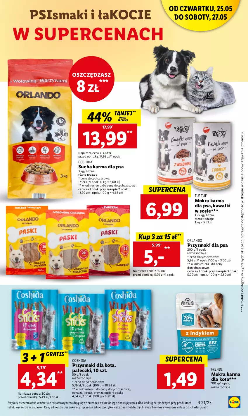 Gazetka promocyjna Lidl - GAZETKA - ważna 25.05 do 27.05.2023 - strona 42 - produkty: Gra, Kawa, Koc, Mokra karma, Przysmaki, Sos, Sucha karma