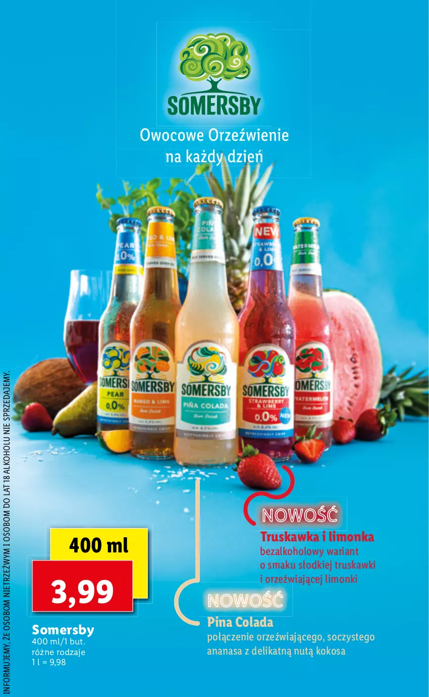 Gazetka promocyjna Lidl - Katalog Piw - ważna 02.06 do 22.09.2021 - strona 4 - produkty: Ananas, Kokos, Limonka, Somersby, Truskawki