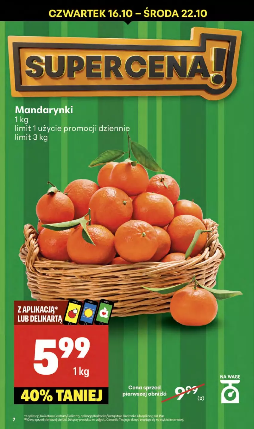 Gazetka promocyjna Delikatesy Centrum - Franczyza DC42 Czwartek - ważna 16.10 do 22.10.2025 - strona 7 - produkty: Dron, LG, Mandarynki, Rum