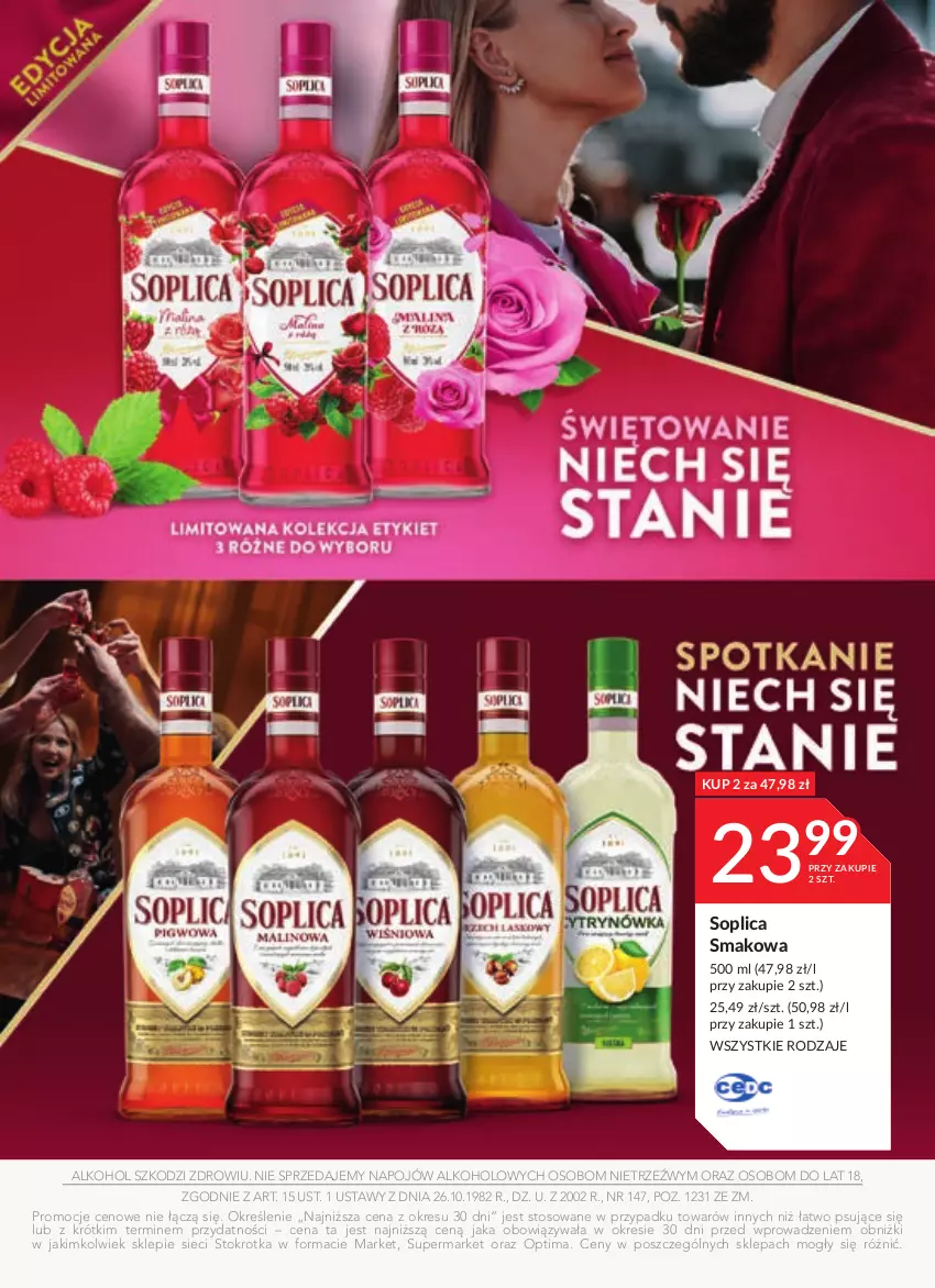 Gazetka promocyjna Stokrotka - Oferta alkoholowa - ważna 29.02 do 26.03.2024 - strona 5 - produkty: Optima, Soplica