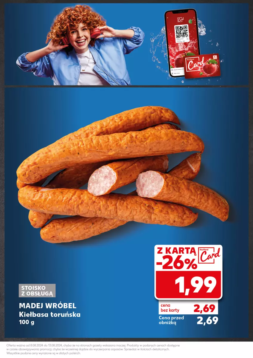 Gazetka promocyjna Kaufland - Kaufland - ważna 12.08 do 13.08.2024 - strona 13 - produkty: Kiełbasa