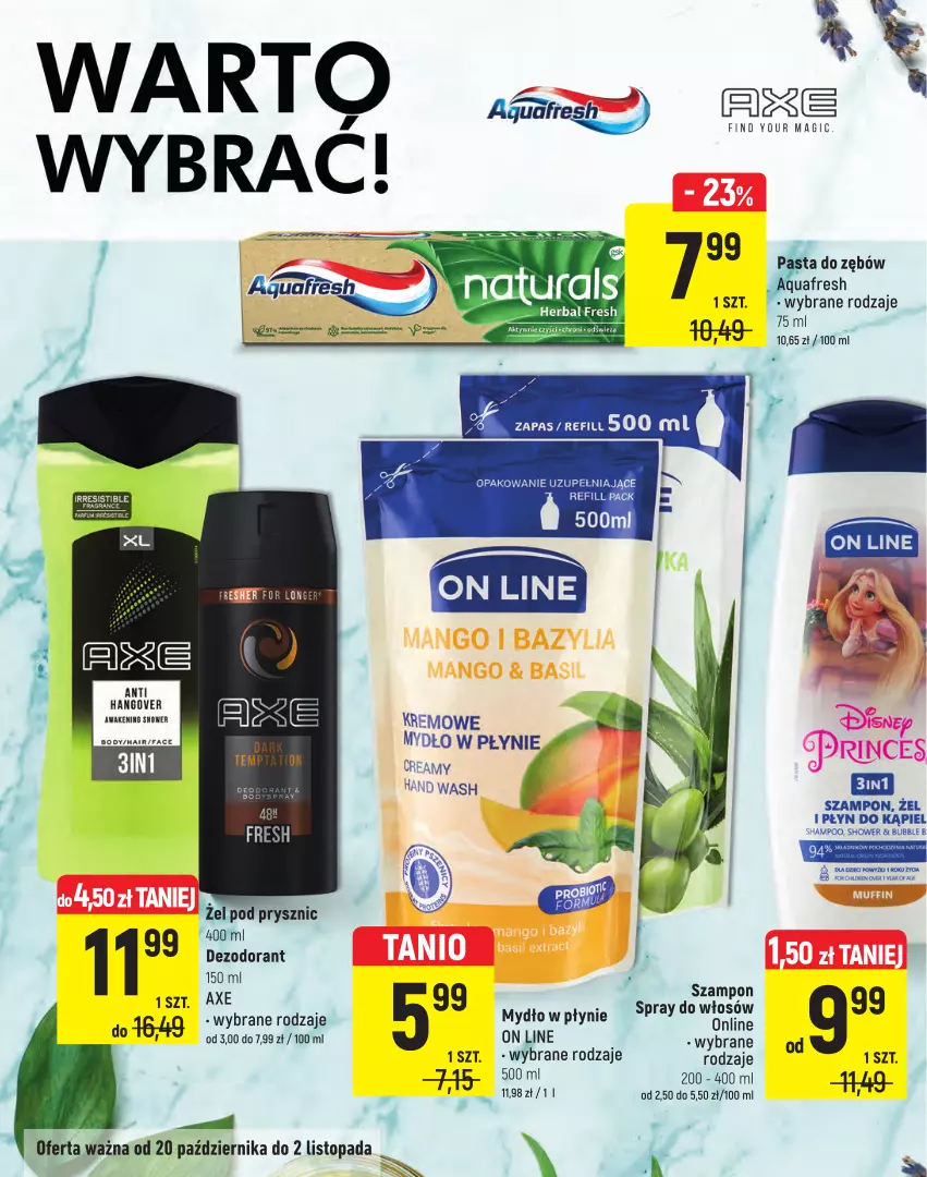 Gazetka promocyjna Intermarche - Gazetka Intermarche - ważna 20.10 do 02.11.2022 - strona 18 - produkty: Body, Dezodorant, Fa, Mydło, Mydło w płynie, Szampon, Top