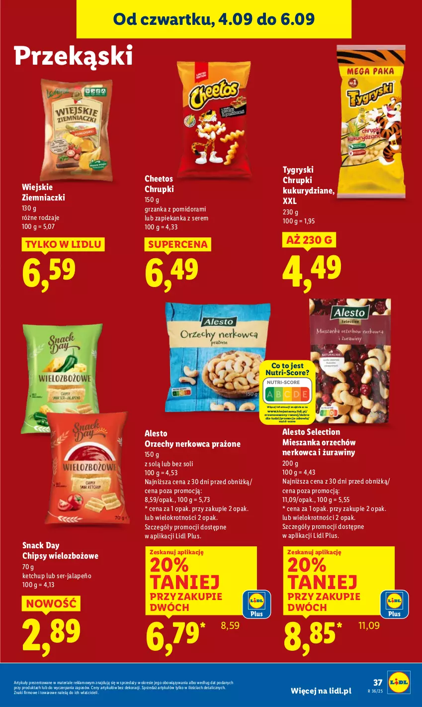 Gazetka promocyjna Lidl - GAZETKA - ważna 04.09 do 06.09.2025 - strona 43 - produkty: Cheetos, Chipsy, Chrupki, Gry, Ketchup, Ser, Wazon, Zapiekanka