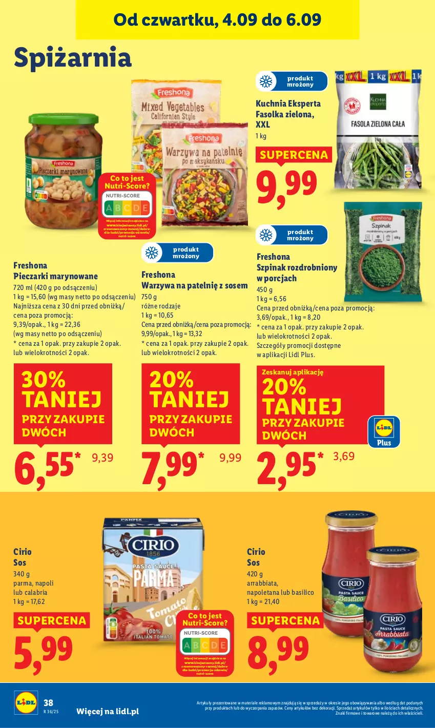 Gazetka promocyjna Lidl - GAZETKA - ważna 04.09 do 06.09.2025 - strona 44 - produkty: Fa, Kuchnia, Piec, Por, Sos, Szpinak, Warzywa, Wazon