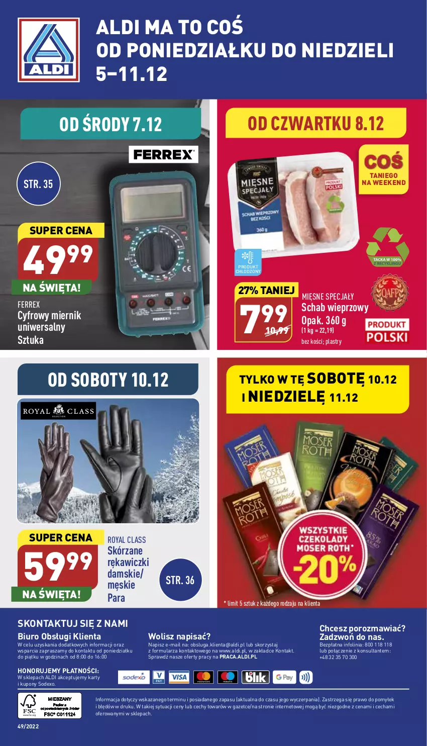 Gazetka promocyjna Aldi - Pełny katalog - ważna 05.12 do 11.12.2022 - strona 42 - produkty: Biuro, Mięsne specjały, O nas, Por, Schab wieprzowy