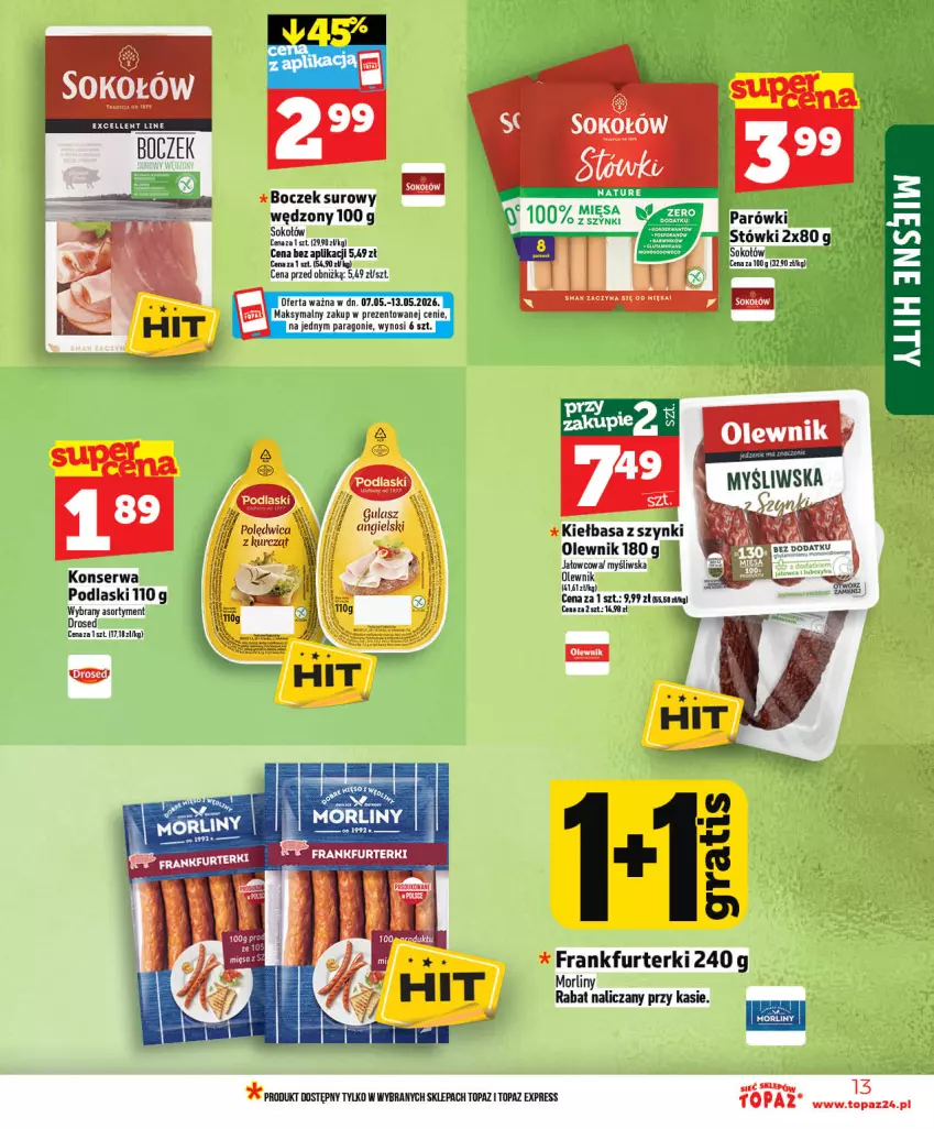 Gazetka promocyjna Topaz - Gazetka - ważna 07.05 do 13.05.2026 - strona 13