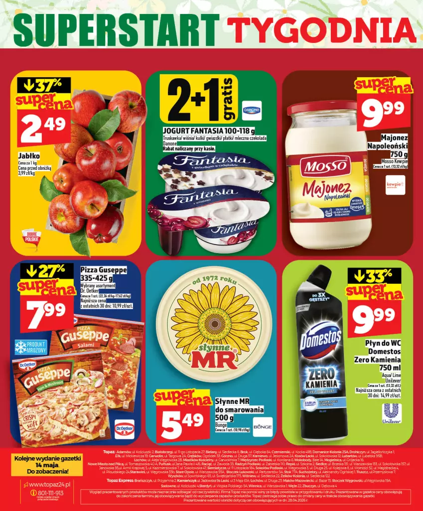 Gazetka promocyjna Topaz - Gazetka - ważna 07.05 do 13.05.2026 - strona 40 - produkty: Domestos, Płyn do wc