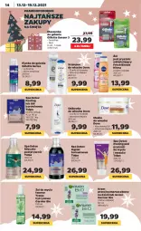 Gazetka promocyjna Netto - Gazetka spożywcza - Gazetka - ważna od 19.12 do 19.12.2021 - strona 14 - produkty: Ser, Sól, Pianka do golenia, Tołpa Spa, Krem przeciwzmarszczkowy, Dove, Maska do włosów, Szynka, Mleczko, Tołpa, Mars, Szampon, Peeling, Gillette, Garnier, Maszynka, Odżywka, Maszynka do golenia, Wino, Maska, Nivea