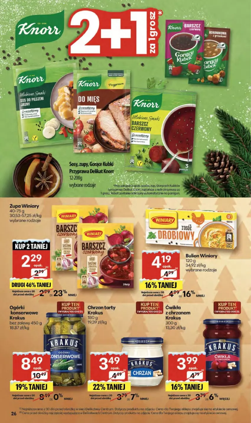 Gazetka promocyjna Delikatesy Centrum - Franczyza DC51 Czwartek - ważna 18.12 do 23.12.2025 - strona 26 - produkty: Bulion, Gra, Lion, Winiary