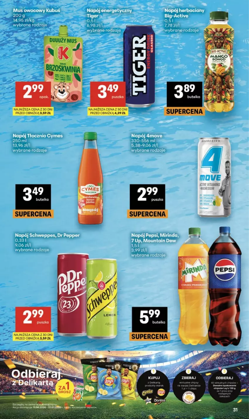 Gazetka promocyjna Delikatesy Centrum - Franczyza DC25 Czwartek - ważna 18.06 do 24.06.2026 - strona 31 - produkty: HP, Mus