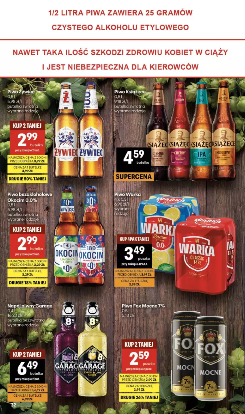 Gazetka promocyjna Delikatesy Centrum - Franczyza DC25 Czwartek - ważna 18.06 do 24.06.2026 - strona 32 - produkty: Gra, Koc, Książęce, Napój, Okocim, Piec, Piwa, Piwo, Warka