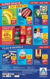 Gazetka promocyjna Aldi - Oferta weekendowa - Gazetka - ważna od 29.03 do 29.03.2026 - strona 12 - produkty: Banany, Por, Gra, Cukier, Polędwiczka wieprzowa, Mięsne specjały, Dallmayr, Kawa mielona, Kawa, O nas, Fairy, Biuro, Cukierki, Zmywarki, Kinder, Fa