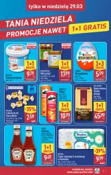 Gazetka promocyjna Aldi - Oferta weekendowa - Gazetka - ważna od 29.03 do 29.03.2026 - strona 3 - produkty: Ketchup, Ser, Rum, Gin, Gra, Papier, Twaróg, Cukier, Chipsy, Dallmayr, Kawa mielona, Kawa, Papier toaletowy, Miód, Pringles, Cukierki, Heinz, Kinder
