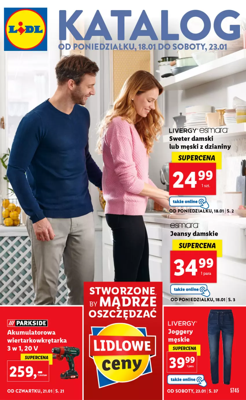 Gazetka promocyjna Lidl - OFERTA Katalog - ważna 18.01 do 23.01.2021 - strona 1