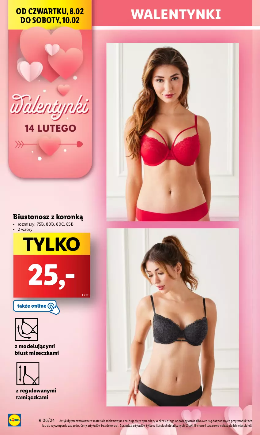 Gazetka promocyjna Lidl - GAZETKA - ważna 08.02 do 10.02.2024 - strona 30 - produkty: Biustonosz, Miseczka