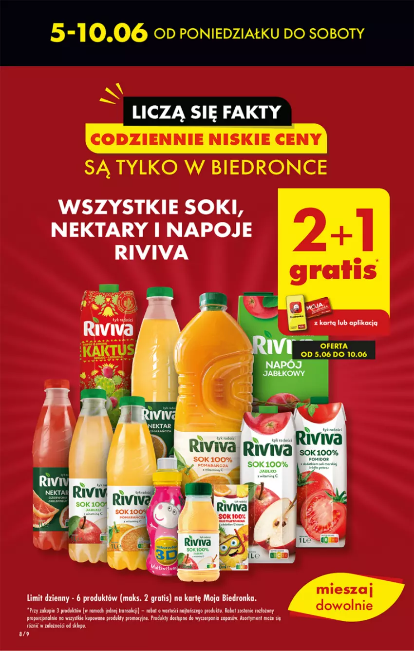 Gazetka promocyjna Biedronka - ważna 08.06 do 14.06.2023 - strona 8 - produkty: Dron, Gra, Napoje, Nektar, Por, Rama, Sok, Tran