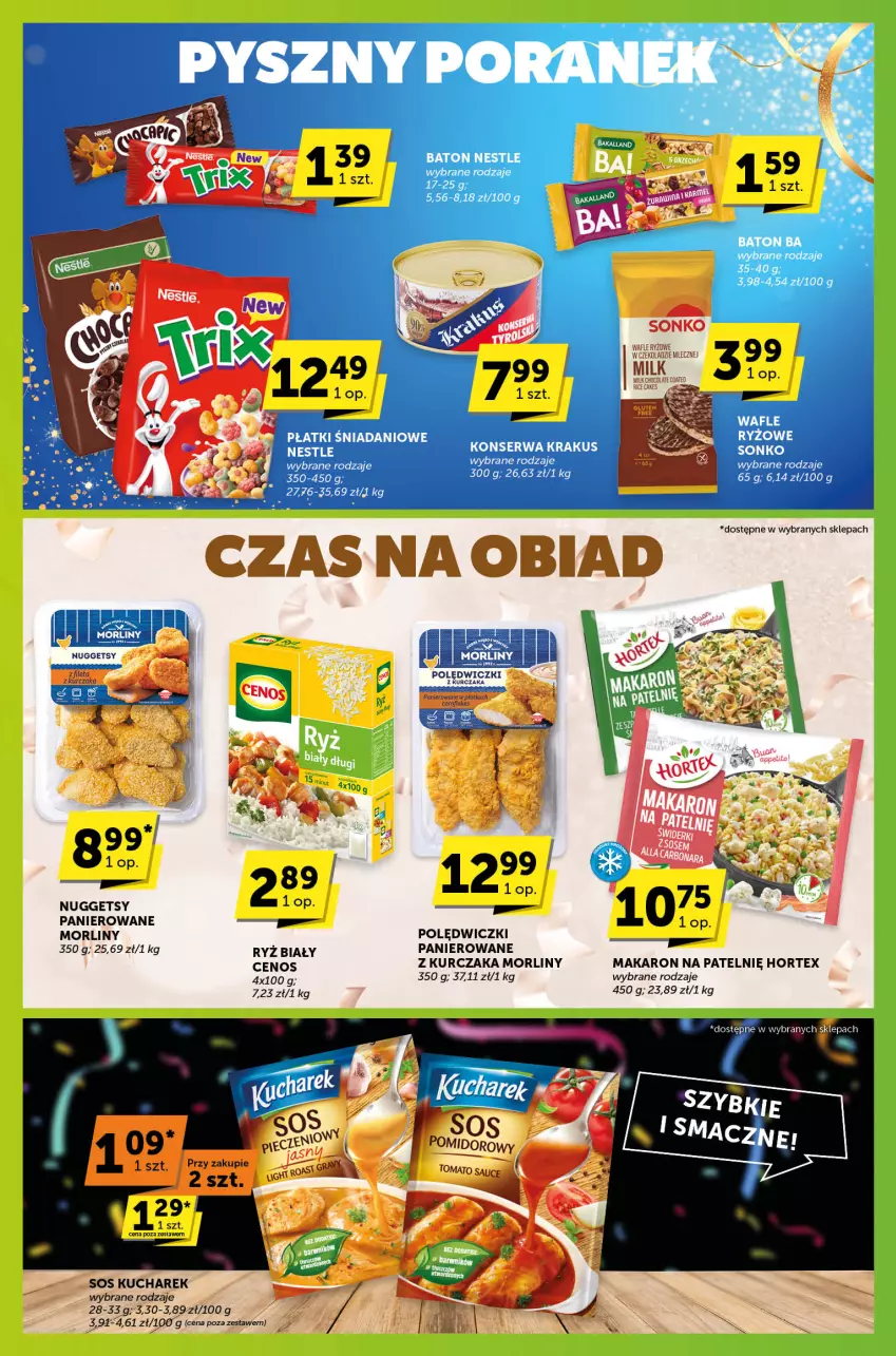 Gazetka promocyjna ABC - ważna 09.01 do 21.01.2025 - strona 2 - produkty: Cenos, Danio, Hortex, Krakus, Kucharek, Kurczak, Makaron, Morliny, Ryż, Ryż biały, Ser, Sonko, Sos, Wafle