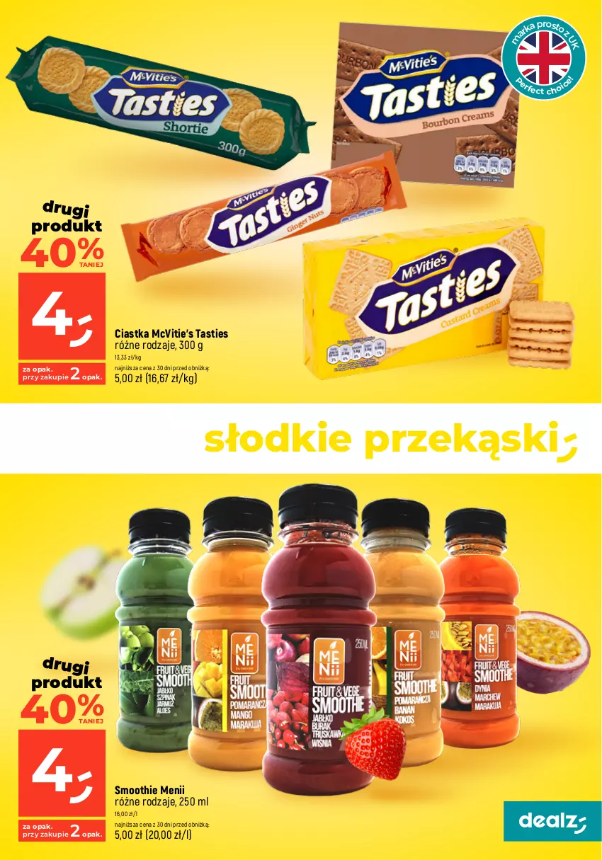 Gazetka promocyjna Dealz - MAKE A DEALZ - ważna 18.04 do 24.04.2024 - strona 13 - produkty: Baton, Ciastka, Milky Way, Smoothie, Tonik