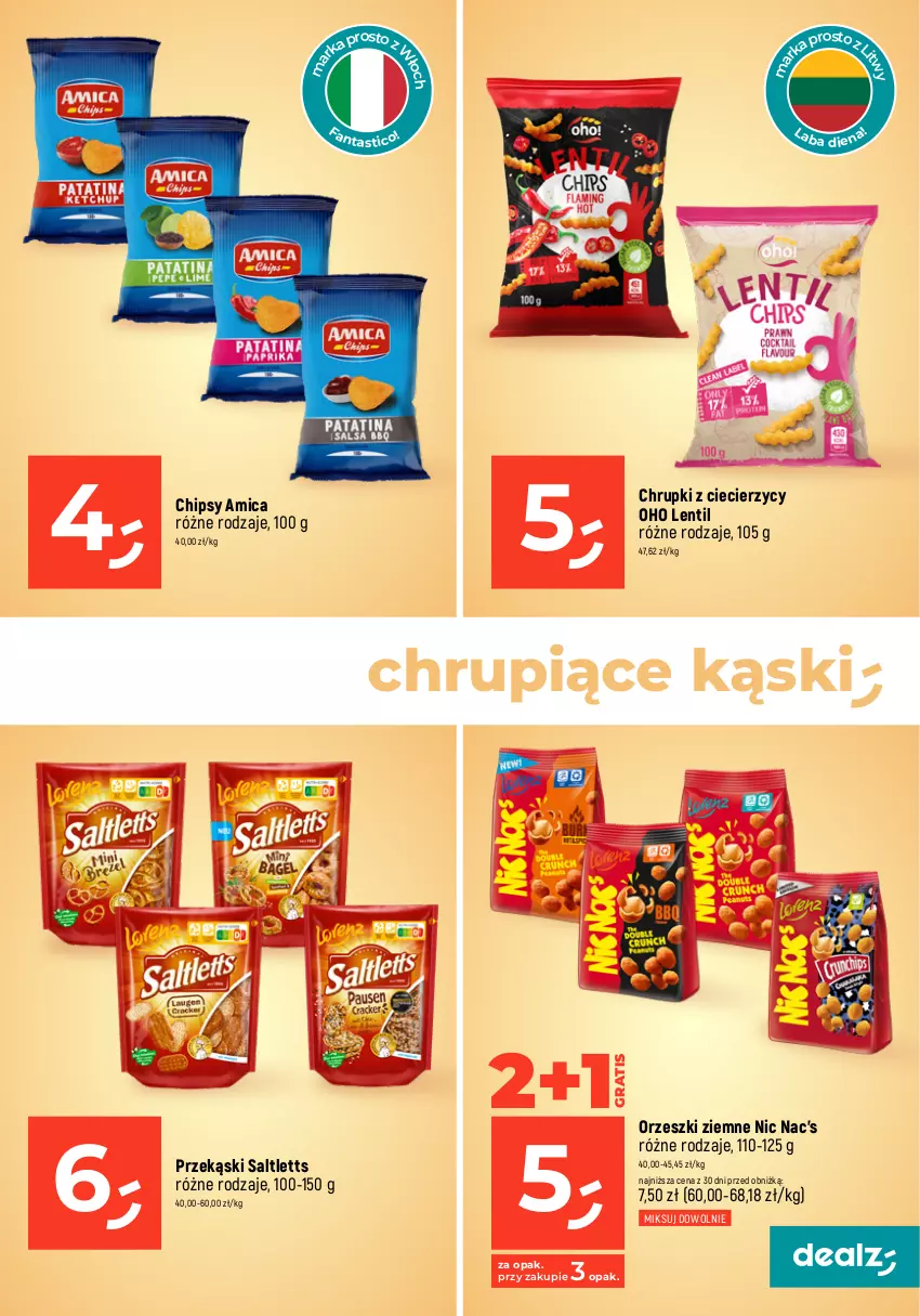 Gazetka promocyjna Dealz - MAKE A DEALZ - ważna 18.04 do 24.04.2024 - strona 7 - produkty: Amica, Chipsy, Chrupki, Fa, Gra, Orzeszki, Orzeszki ziemne, Pringles