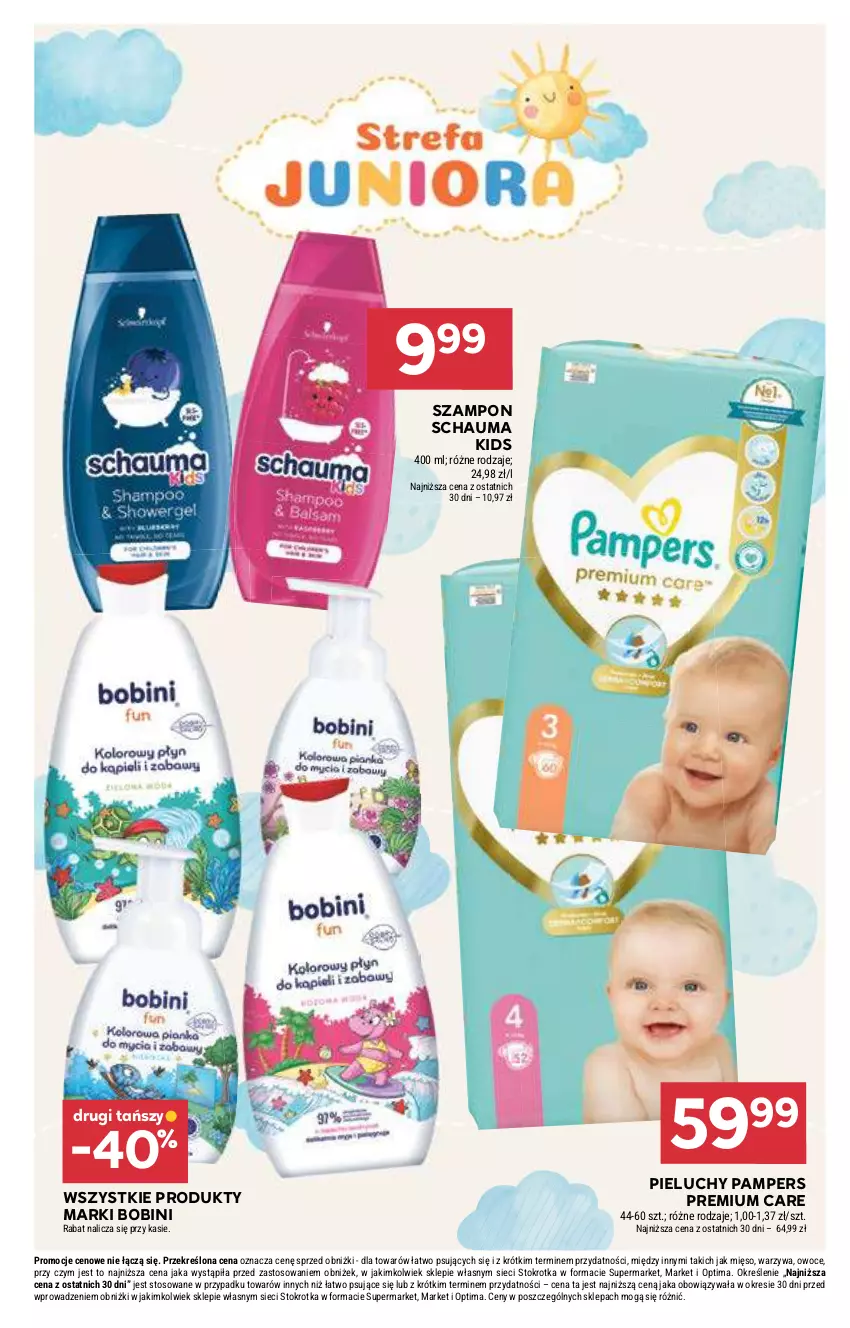 Gazetka promocyjna Stokrotka - Market - ważna 21.05 do 27.05.2026 - strona 41 - produkty: Mięso, Optima, Owoce, Pampers, Pieluchy, Schauma, Szampon, Warzywa