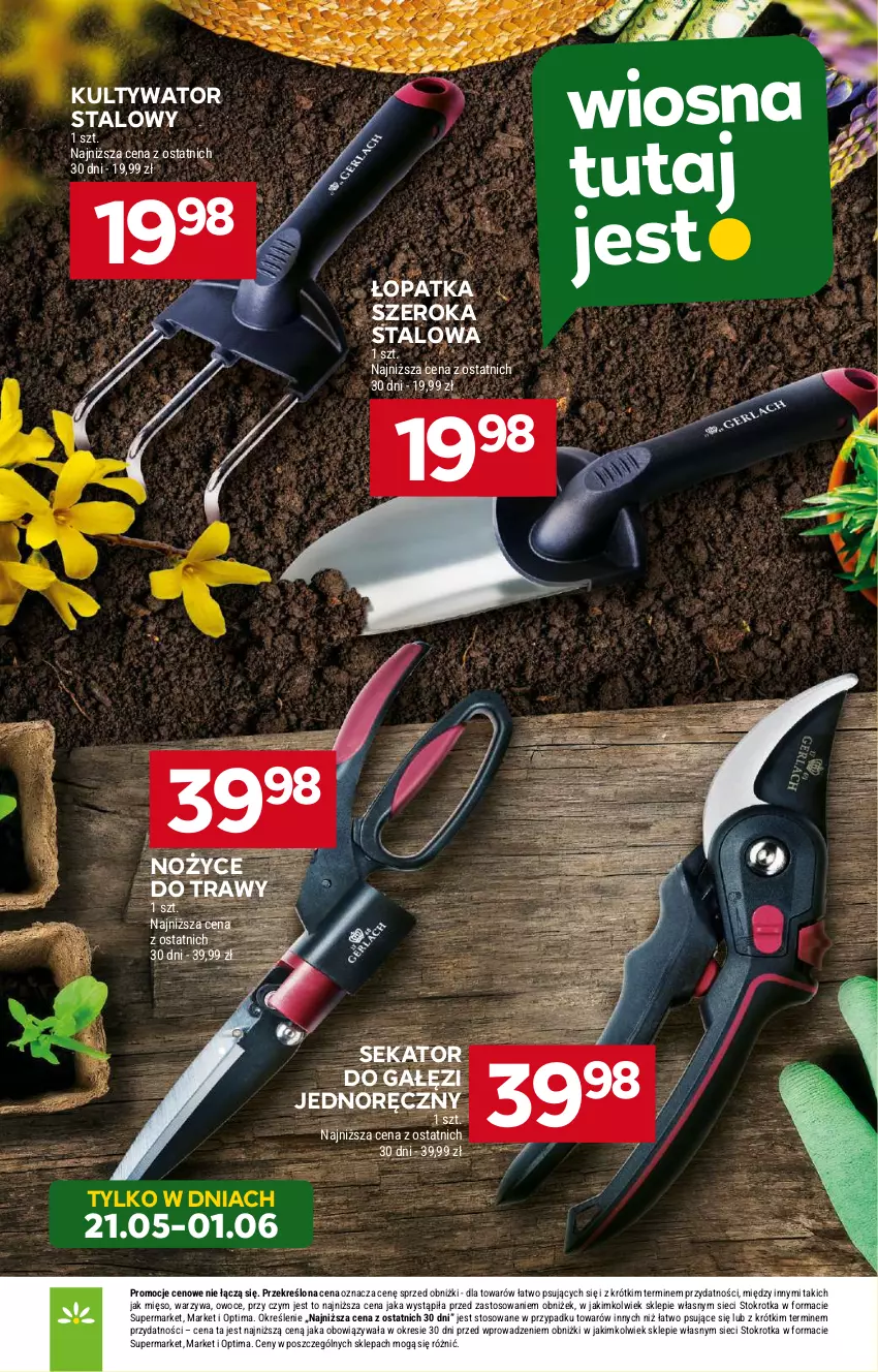Gazetka promocyjna Stokrotka - Market - ważna 21.05 do 27.05.2026 - strona 43 - produkty: Mięso, Noż, Nożyce, Optima, Owoce, Sekator, Warzywa