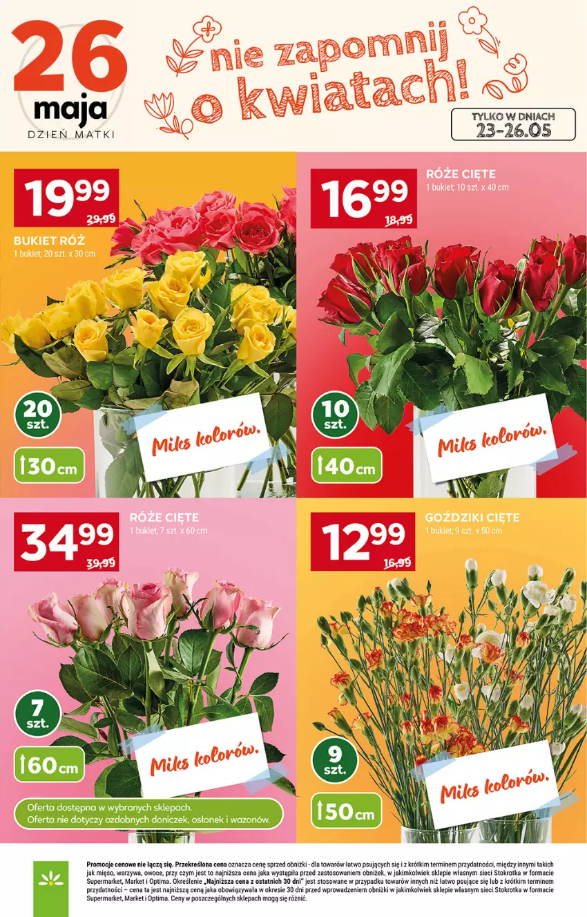 Gazetka promocyjna Stokrotka - Market - ważna 21.05 do 27.05.2026 - strona 9 - produkty: Mięso, Optima, Owoce, Warzywa, Wazon