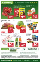 Gazetka promocyjna Stokrotka - Market - Gazetka - ważna od 27.05 do 27.05.2026 - strona 44 - produkty: Warzywa, Corn flakes, Ser, JBL, Gra, Telefon, Szynka wieprzowa, Cukier, Chodzik, Nesquik, Jogurt, Papryka czerwona, Papryka, O nas, Raffaello, Dres, Lion, Szynka, Optima, Cini Minis, Owoce, Cukierki, Arbuz, Wagi, Napój, Hot Wheels, Mięso, Nestlé, Kinder, Fa