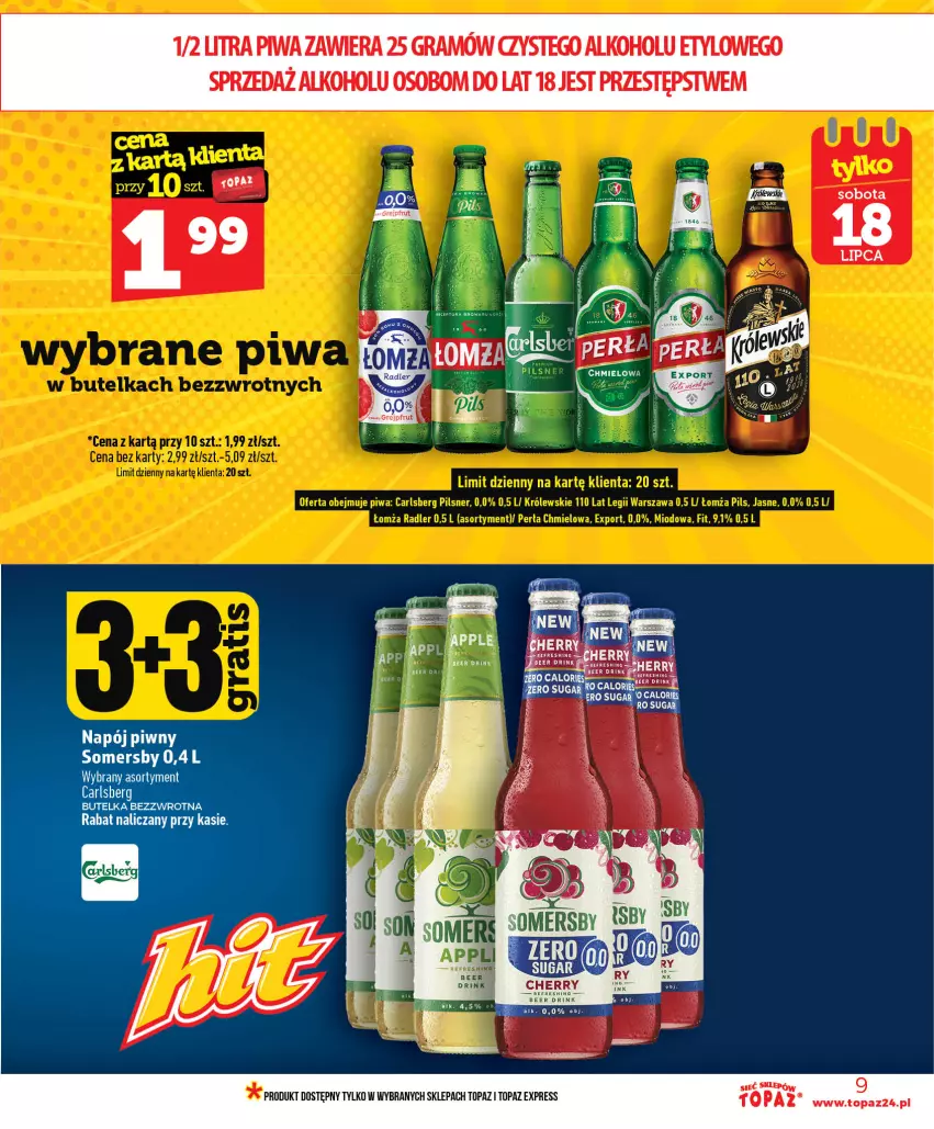Gazetka promocyjna Topaz - Gazetka - ważna 16.07 do 22.07.2026 - strona 9 - produkty: Gra, Piwa, Top