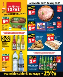 Gazetka promocyjna Topaz - Gazetka - Gazetka - ważna od 22.07 do 22.07.2026 - strona 1 - produkty: Piwa, Top, Gra, Jaja, Mlekovita, Vita C, Masło, Mleko, Fa
